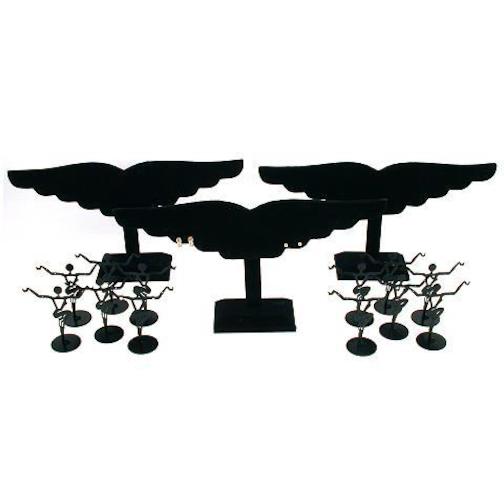 21 Bracelet Necklace Earring Display Black Velvet Units