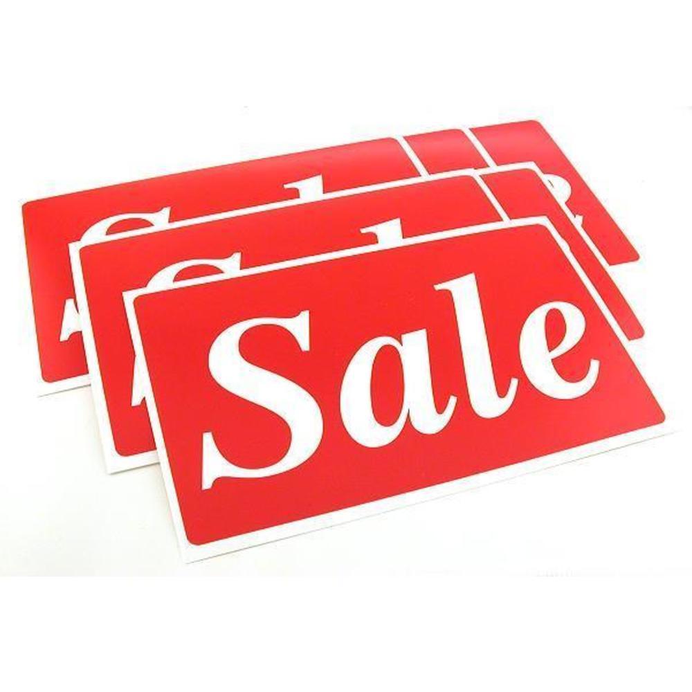 6 Sale Display Signs Window Wall Showcase Message Unit