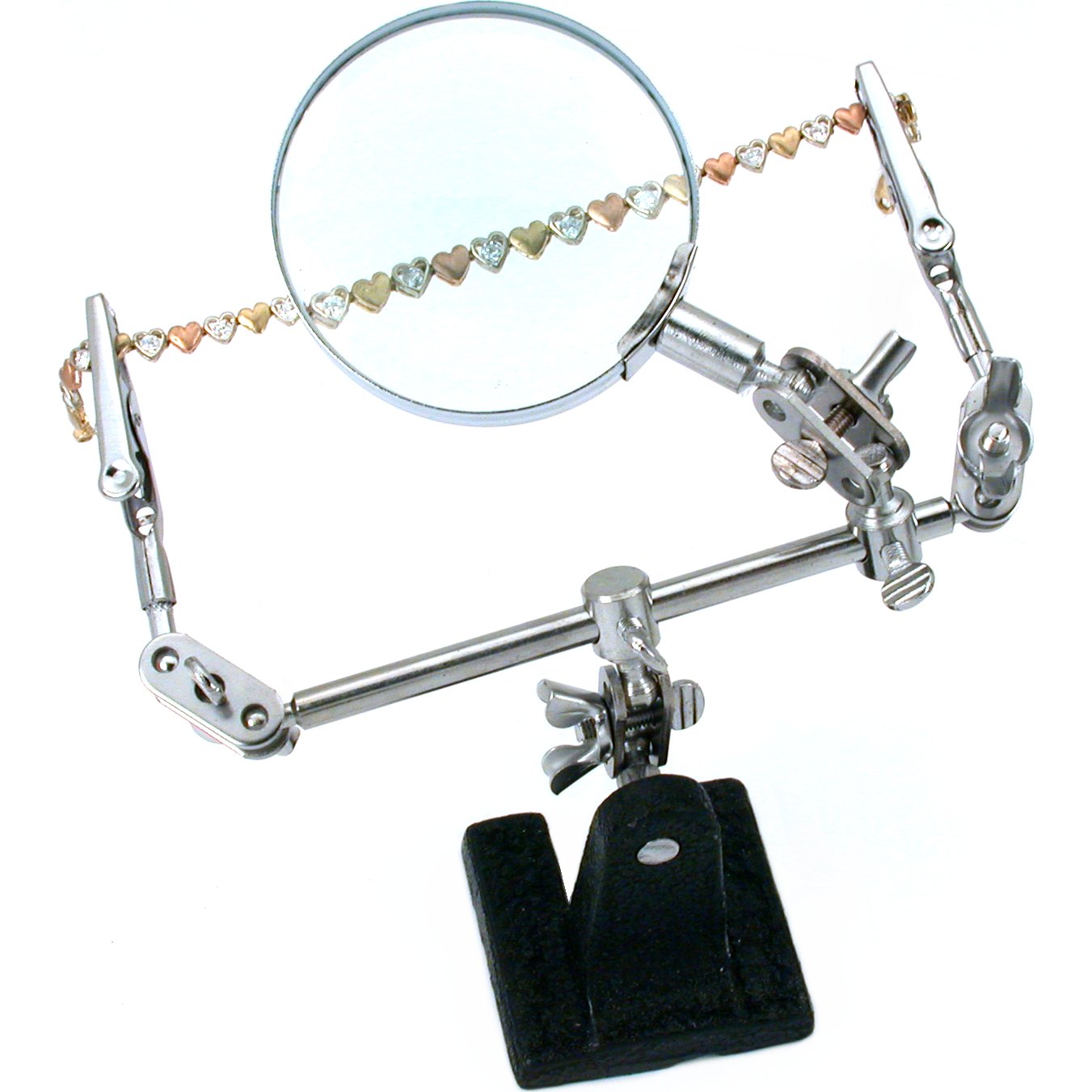 Helping Third Hand Magnifier W/Magnifying Glass Tool