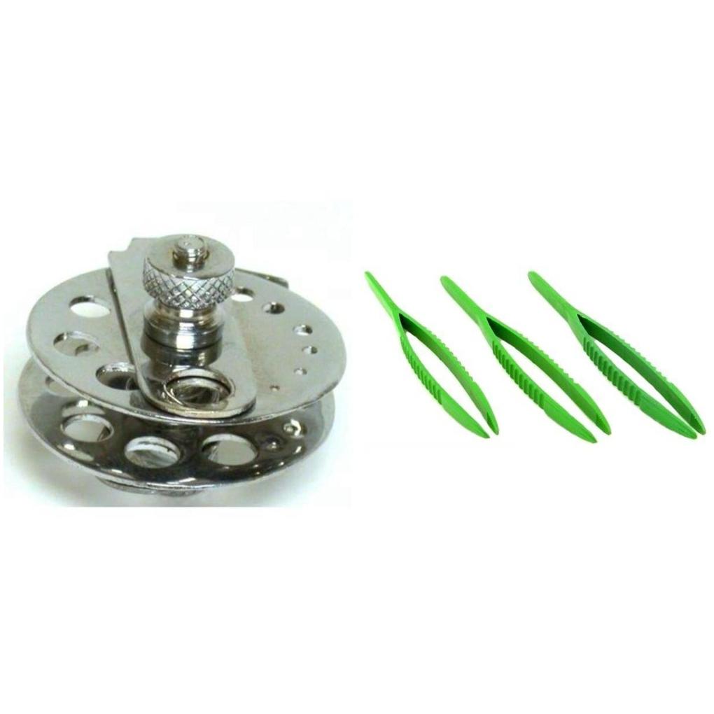 Bead & Pearl Vise Beading Jewelers Repair Tool with 3 Plastic Tweezers