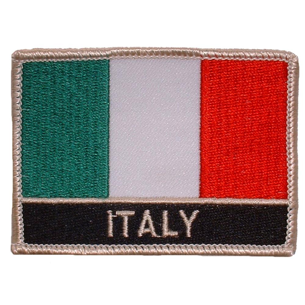 Italy Flag Patch 2 1/2&#x22; x 3 1/2&#x22;
