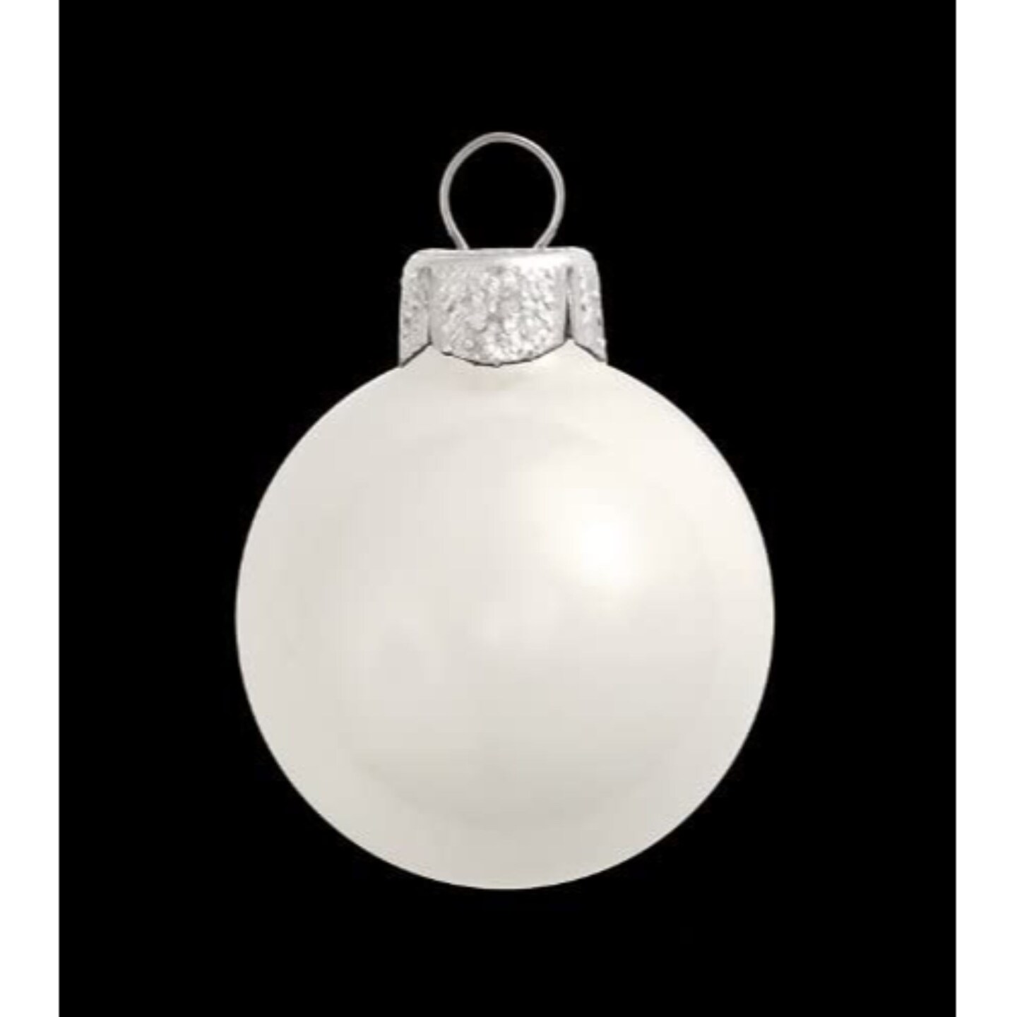 Whitehurst 2ct Snow White Matte Glass Ball Christmas Ornaments 6