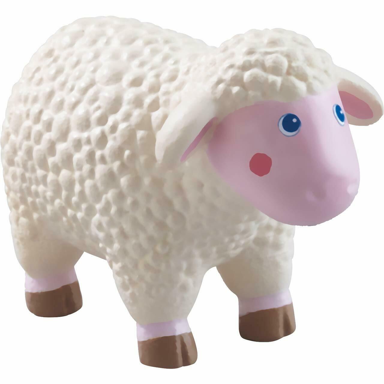 HABA Little Friends Sheep - 3.5&#x22; Farm Animal Toy Figure