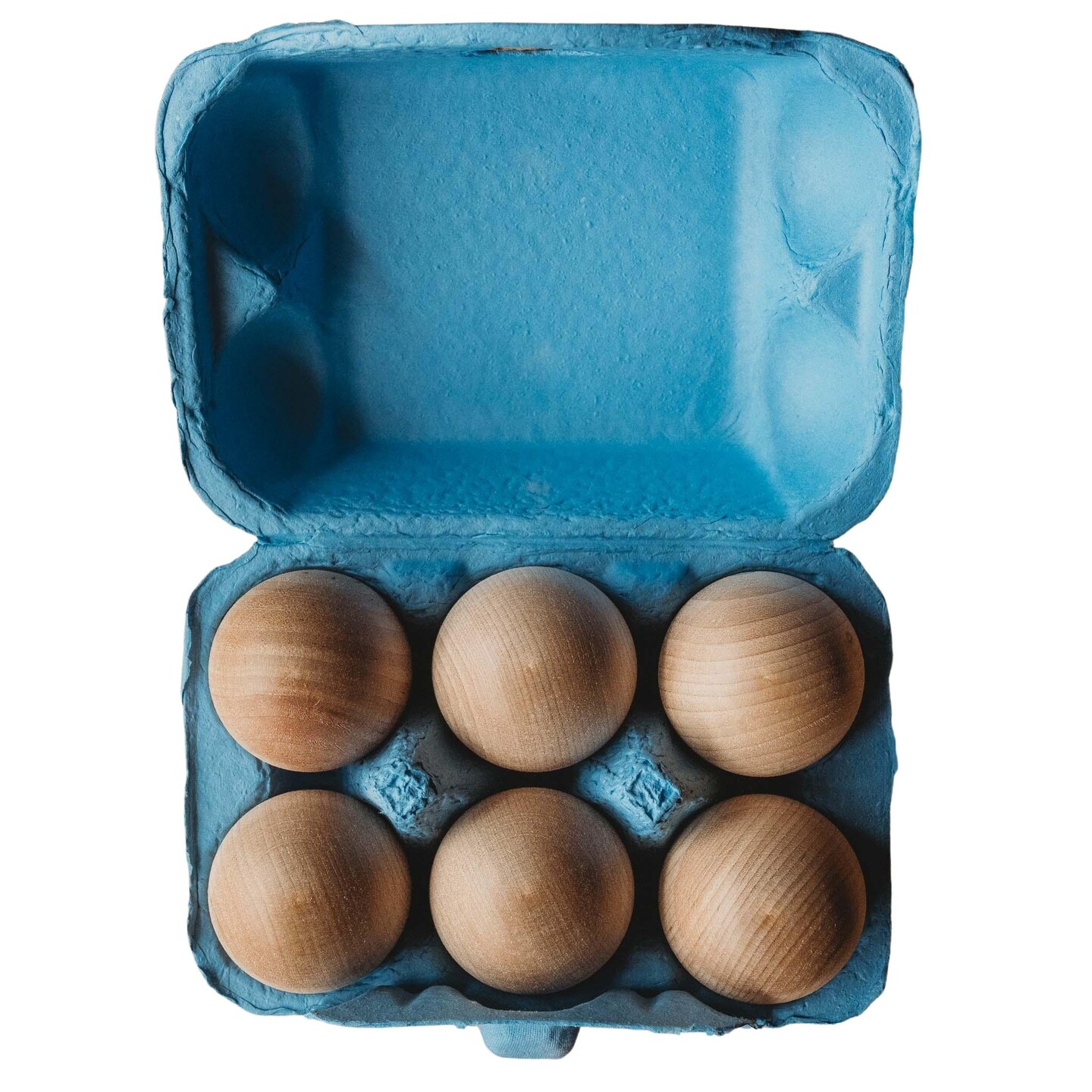 Bella Luna Wooden Easter Eggs in Carton (Made in the USA)