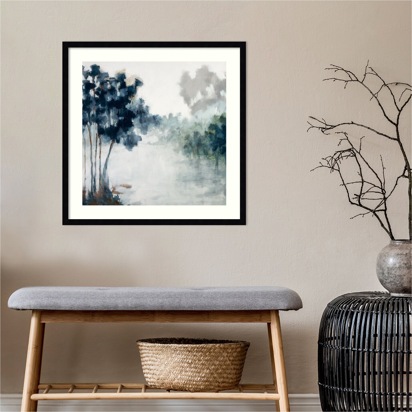 Soft Winter Light by Jacqueline Ellens Wood Framed Wall Art Print
