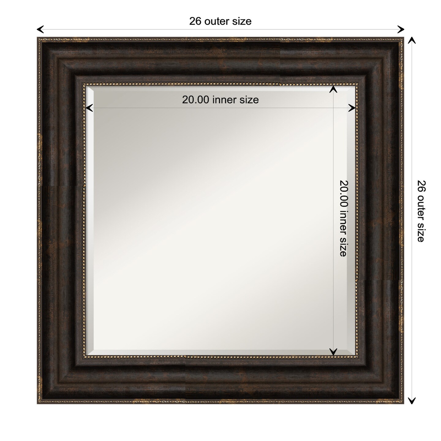 Beveled Bathroom Wall Mirror, Stately Bronze Frame | Mirrors | Michaels