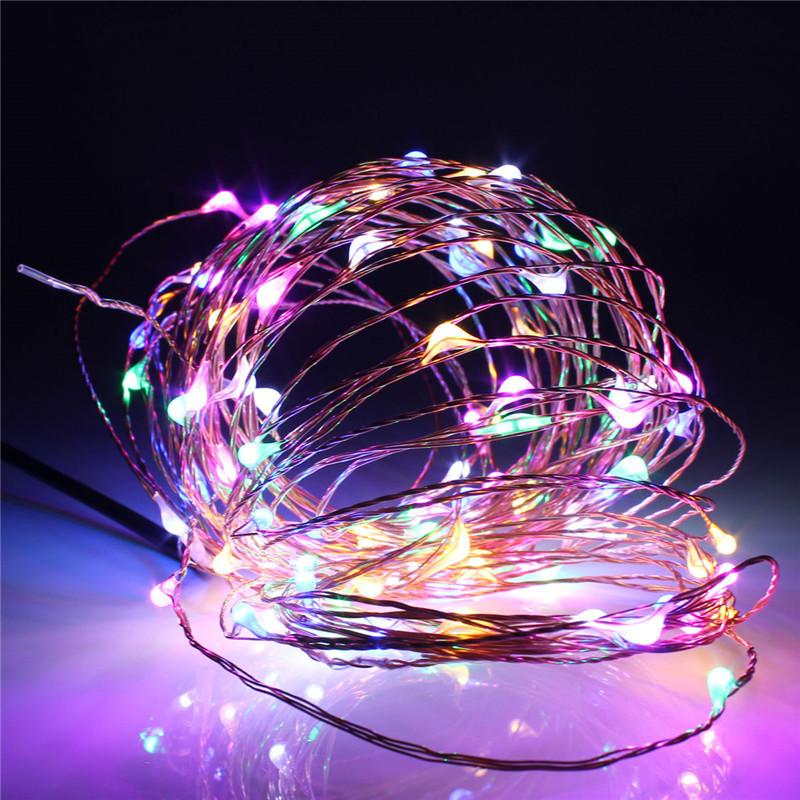 Perfect Holiday 100 LED Silver Copper Fairy Light Plug in OEM
