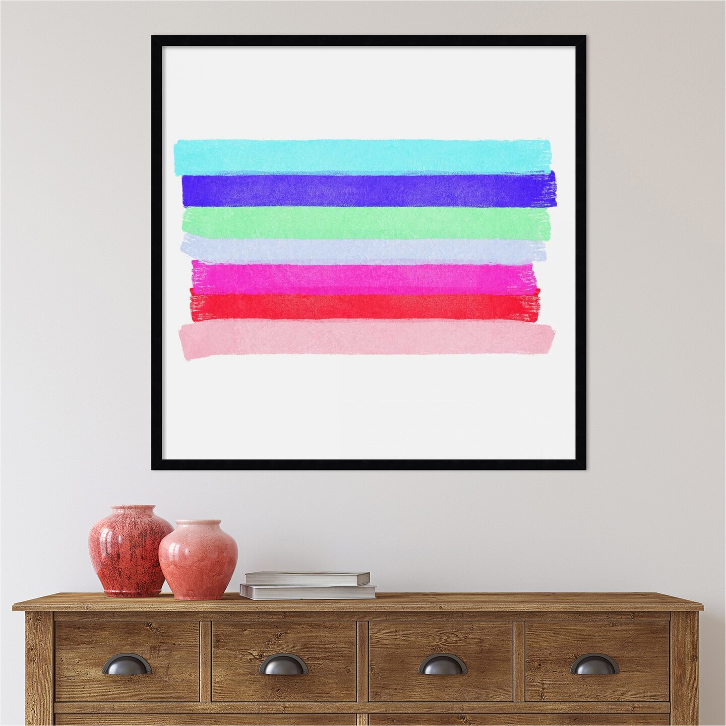 Linear Illusions II by Christine Essue Wood Framed Wall Art Print