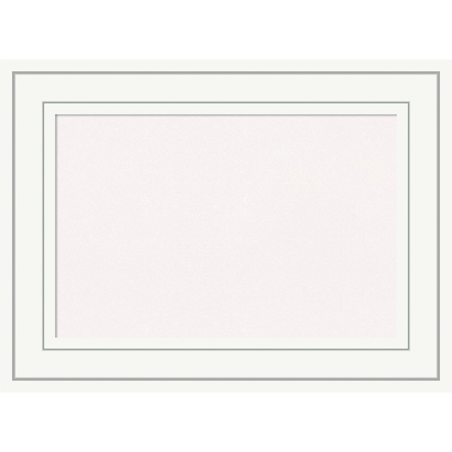 Cork Board, Craftsman White Wood Frame Bulletin Board, Organization