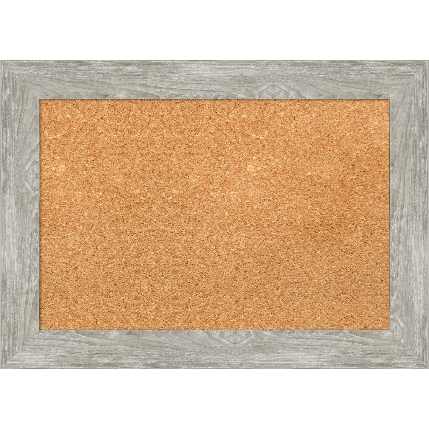 Cork Board, Dove Greywash Narrow Frame - Bulletin Board, Organization Board, Pin Board