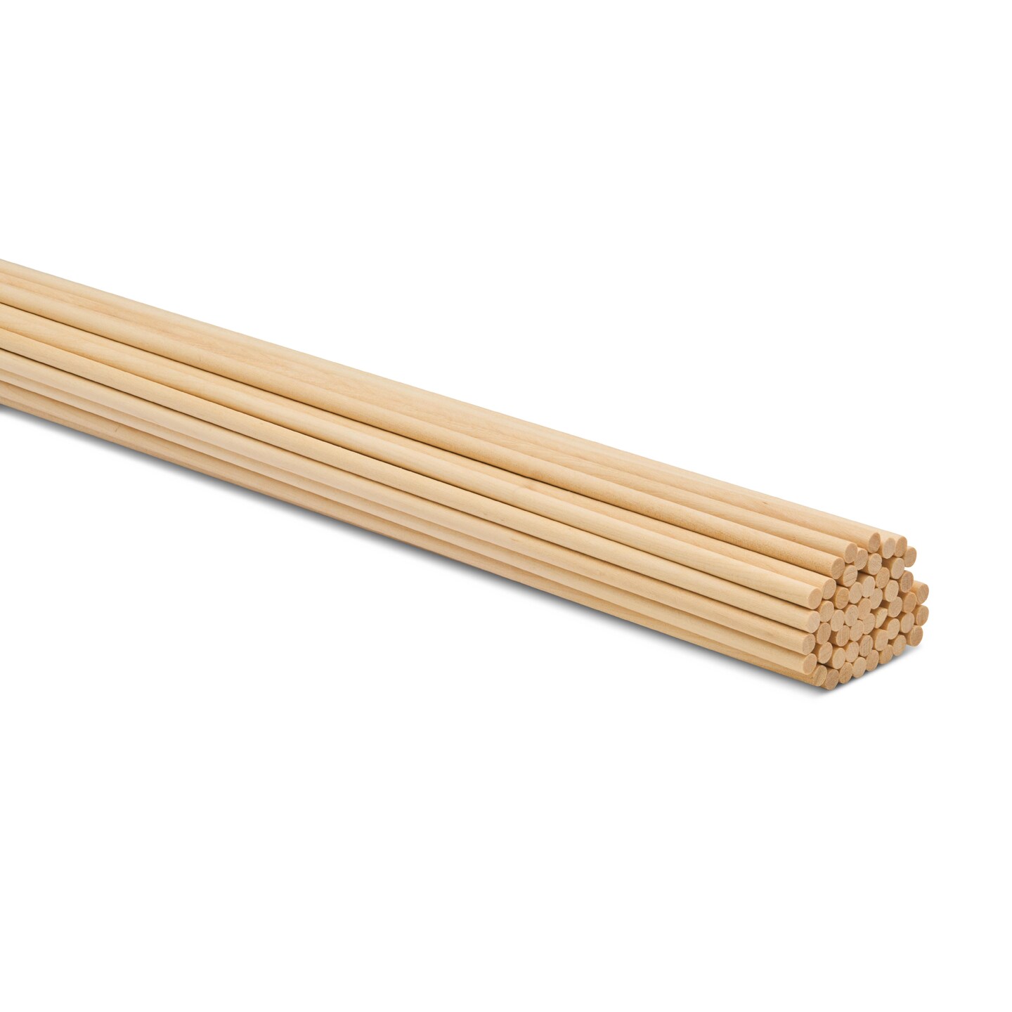 Wooden Dowel Rods 6 inch - 3/16 Hardwood Dowels Wood - Craft Dowels for  Woodwork