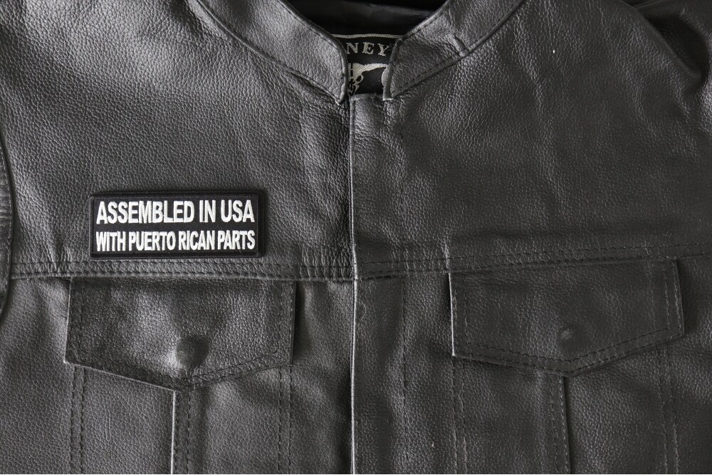 Patch, Embroidered Patch (Iron-On or Sew-On), Assembled in USA With Puerto Rican Parts , 4&#x22; x 1.5&#x22;
