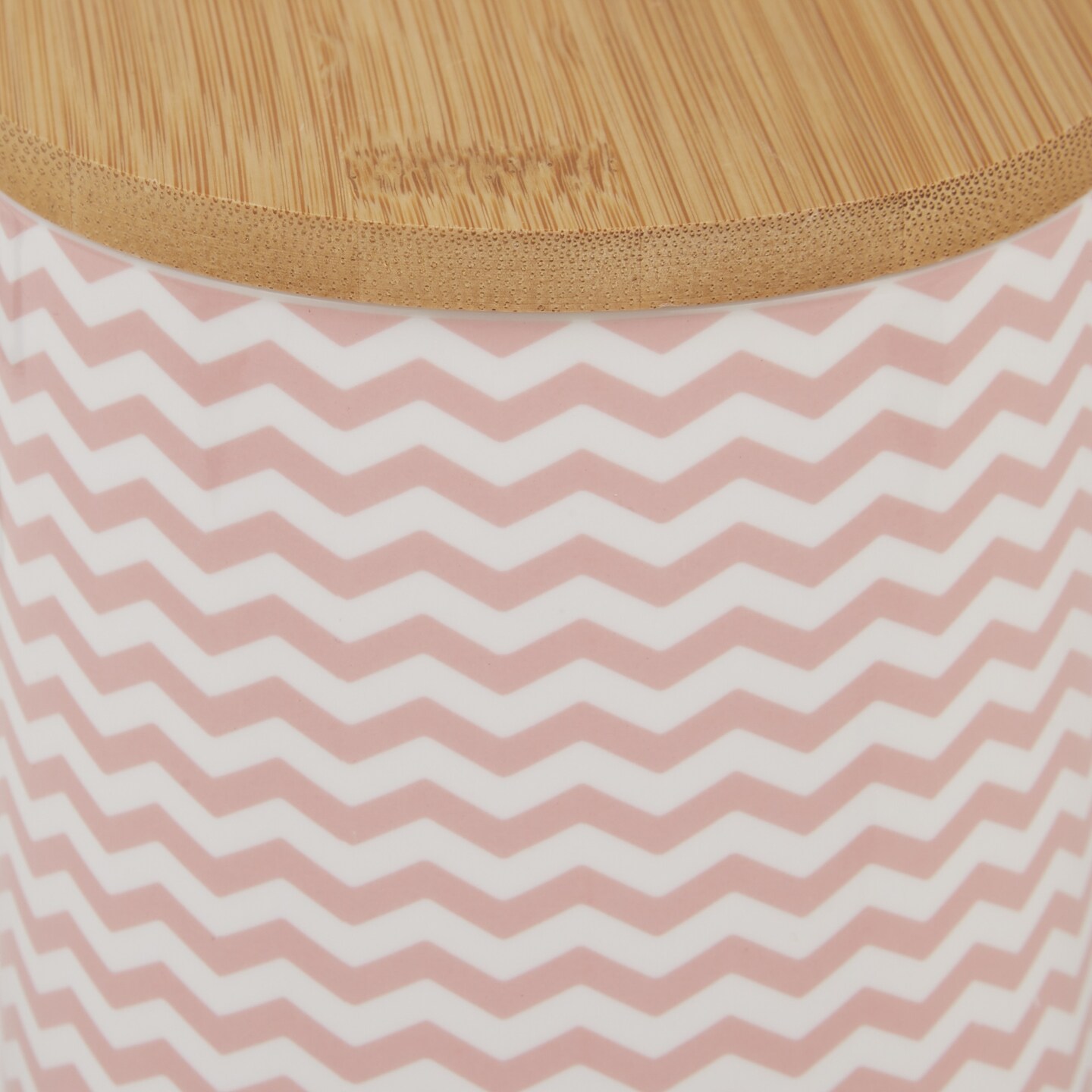 DII Pink Chevron Ceramic Treat Canister Michaels