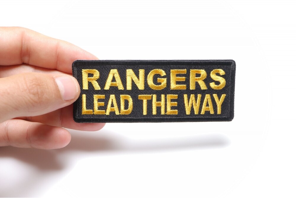 Patch, Embroidered Patch (Iron-On or Sew-On), Rangers Lead The Way (U.S. Army), 4&#x22; x 1.5&#x22;