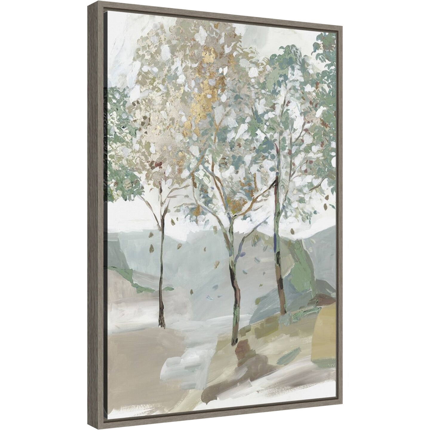 Breezy Landscape Trees II by Allison Pearce Canvas Wall Art Print Framed