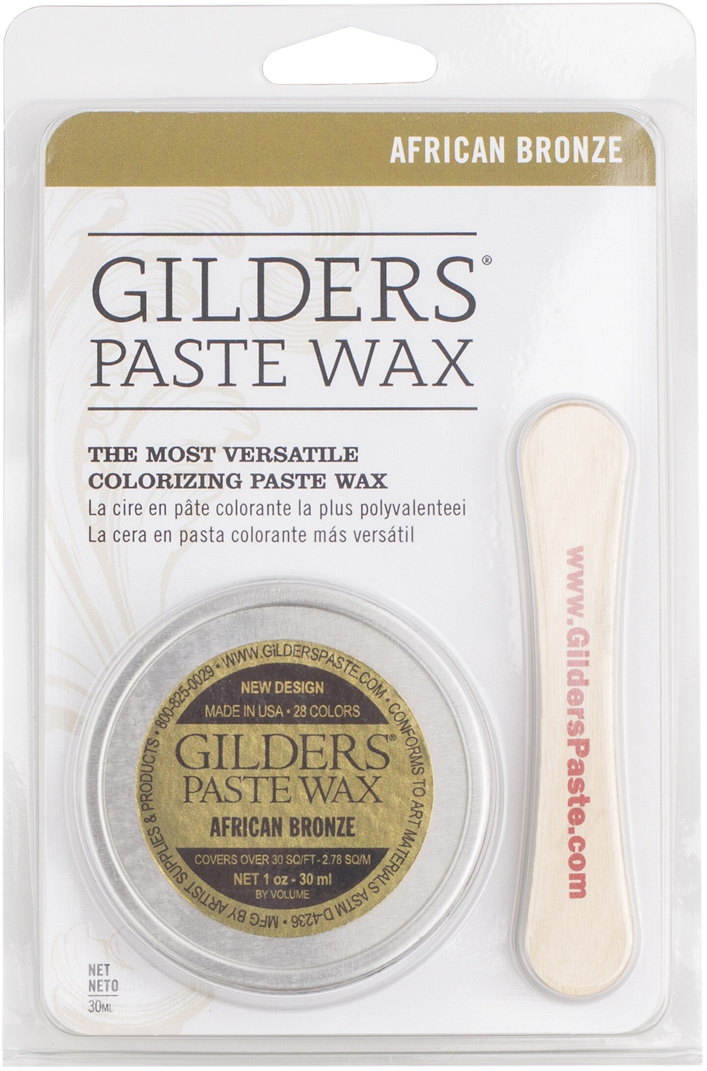 GILDERS(R) Paste Wax Finishes 30ml Baroque ArtAfrican Bronze