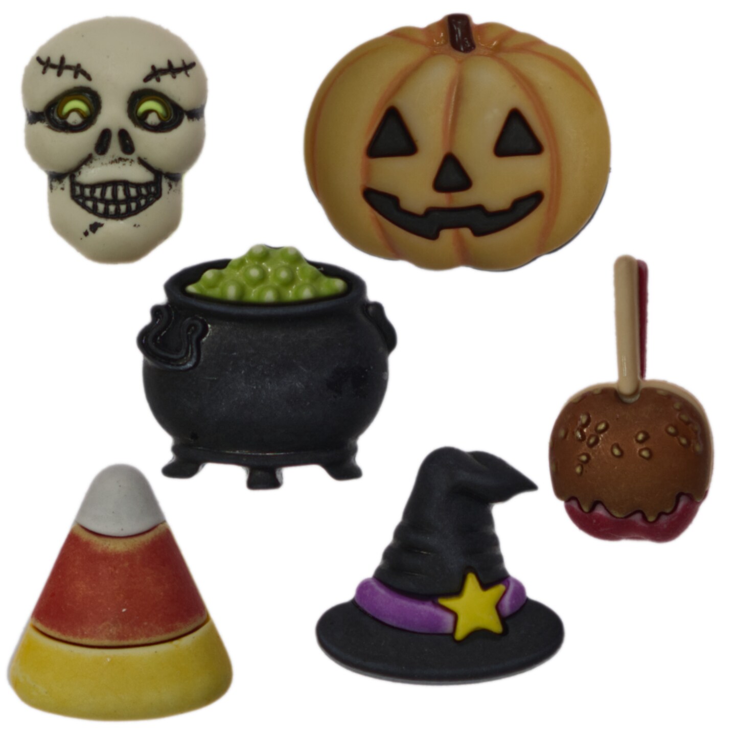 Buttons Galore and More 3D Novelty Buttons – Halloween Button Bundle - 36 Pcs - Halloween Group 6