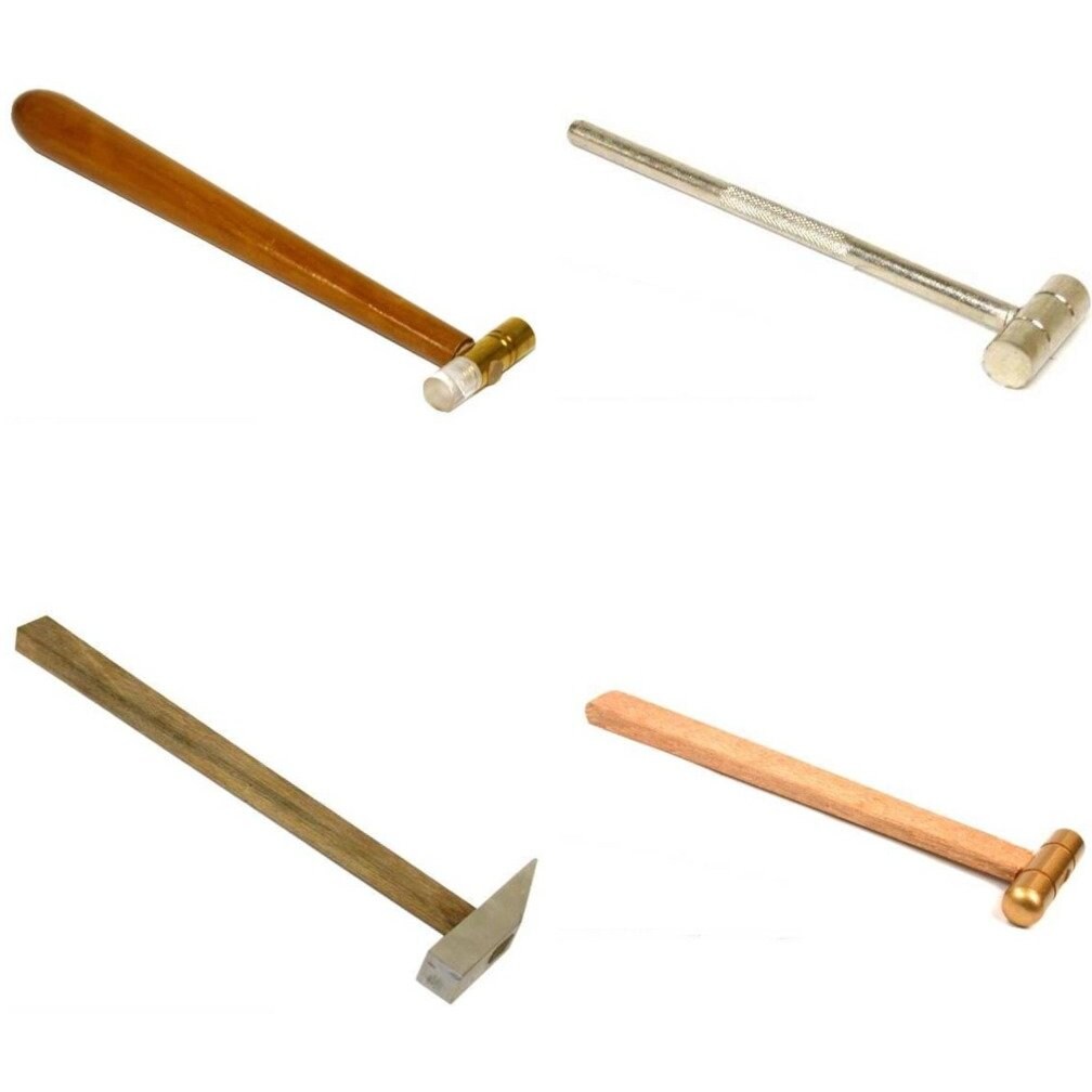 4 Metal Working Hammers Jewelers Jewelry Repair Hobbyist Tool Kit