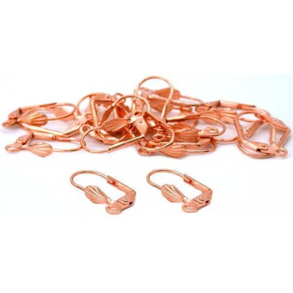 40 Leverback Earrings Earwire Jewelry Copper Plated