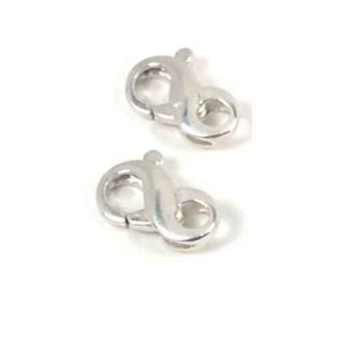 2 Infinity Lobster Clasps Sterling Silver Chain Parts | Michaels