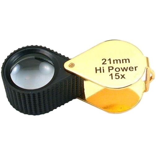 15X Jewelers Loupe Gold Tone Diamond Watch Coin Stamp Michaels