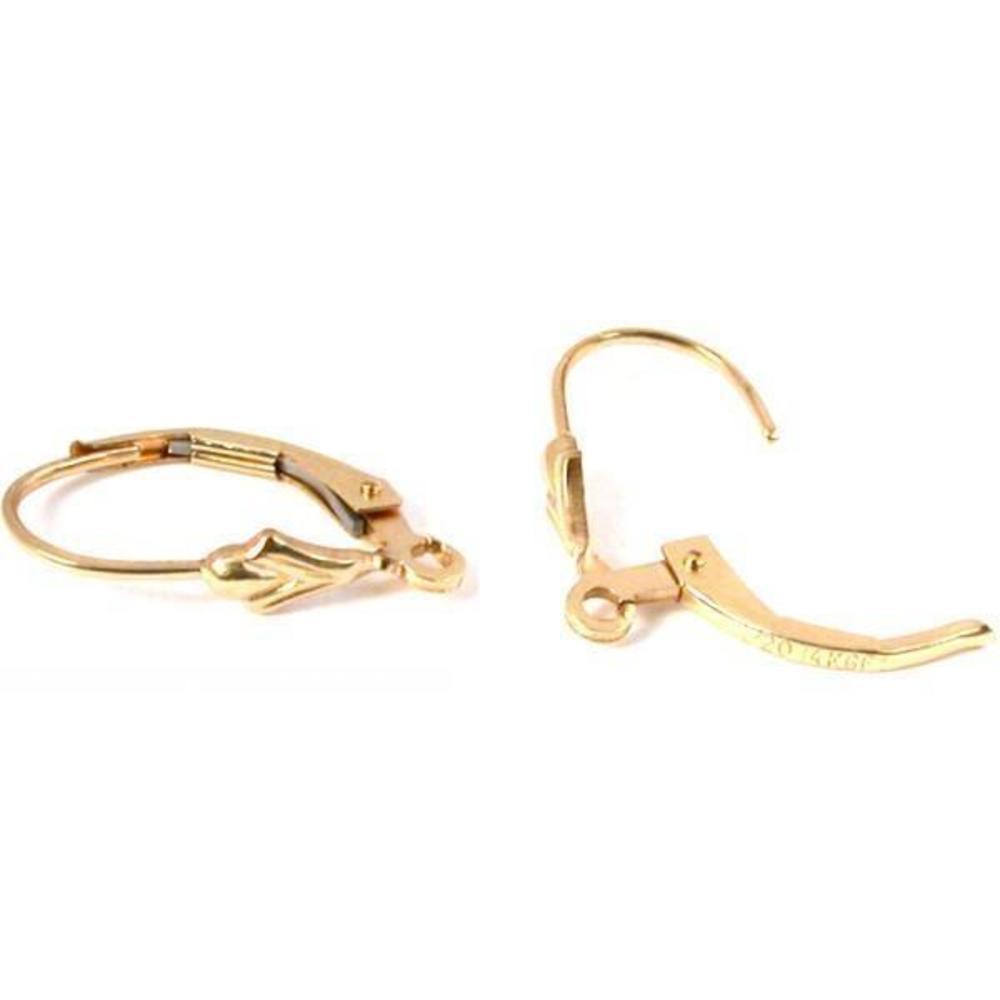 2 14k Gold Filled Lever Back Earrings Jewelry Parts