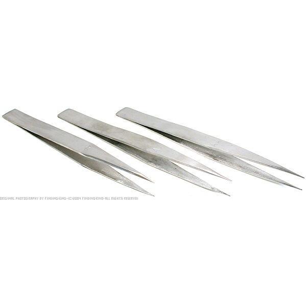 3 AA Watchmakers Tweezers Stainless Steel Anti Michaels