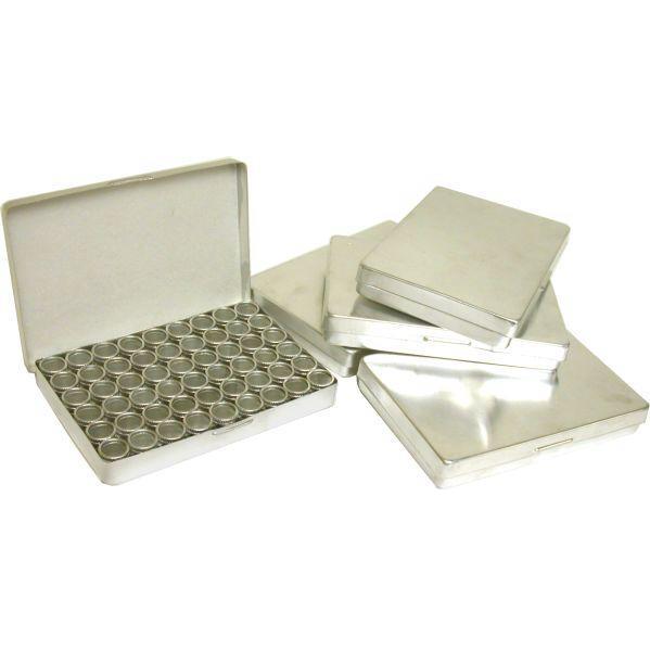 270 Bead &#x26; Finding Box Holders Glass Top Jars