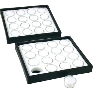 Set 3 Vassoi Portagioie Impilabili Findingking | 150 Barattoli In Plastica Trasparente Per Perline E Pietre | Vetrina Espositore