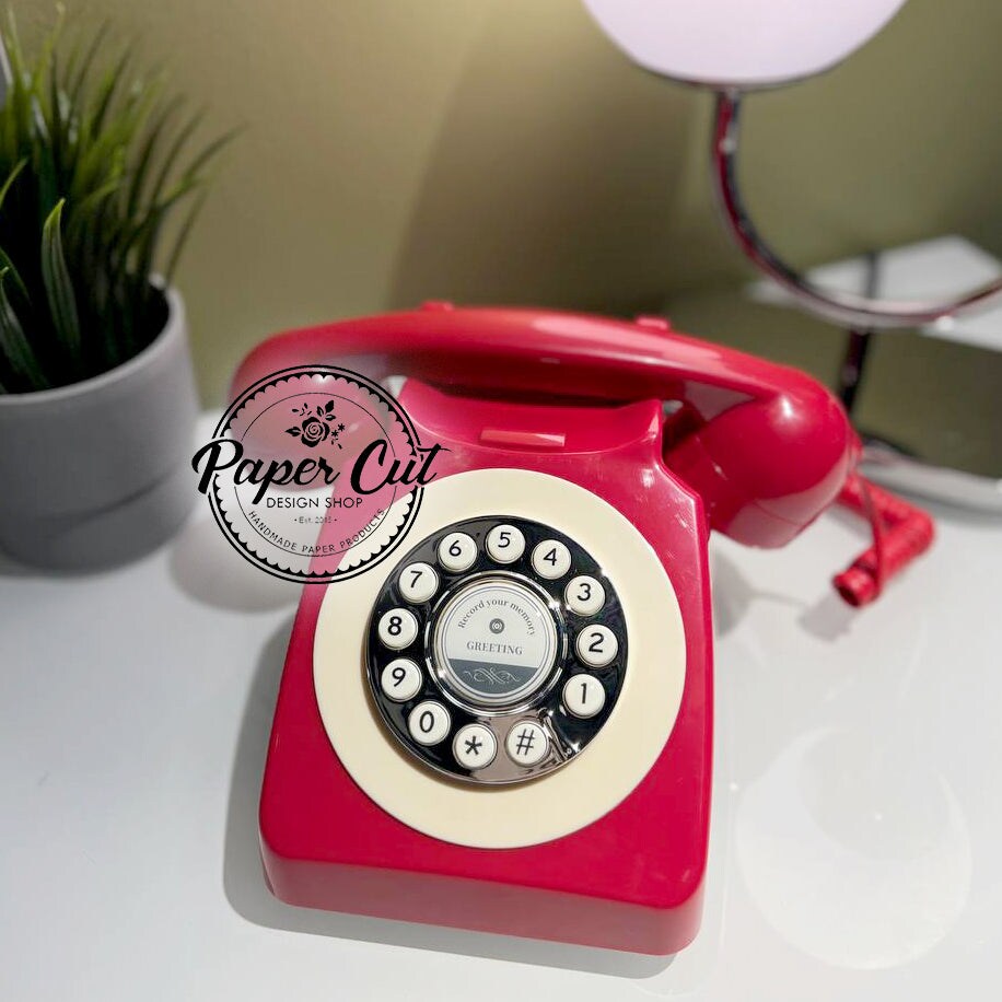 Memoriphone Audio Guest Book - CANDY RED