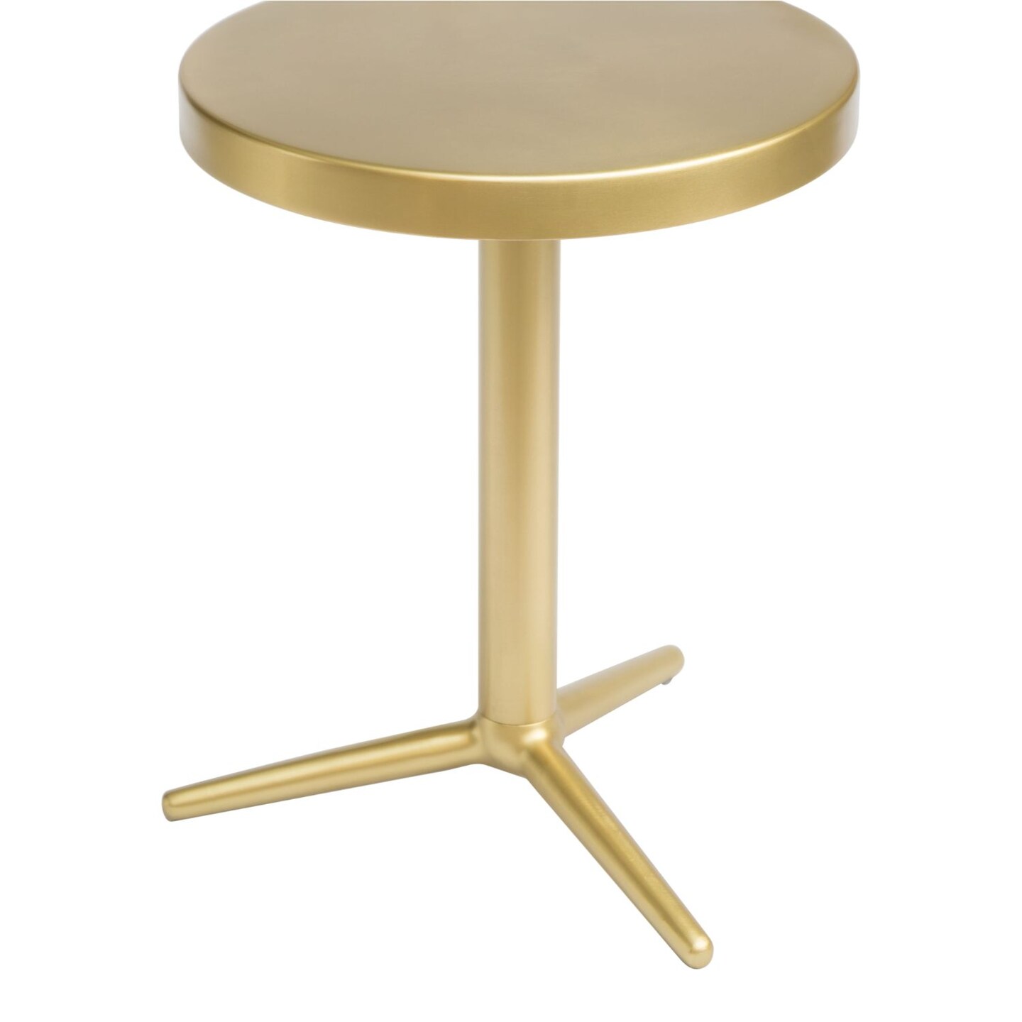 Modern Home 20" Brass and Gold Round Accent End Table Accent & End
