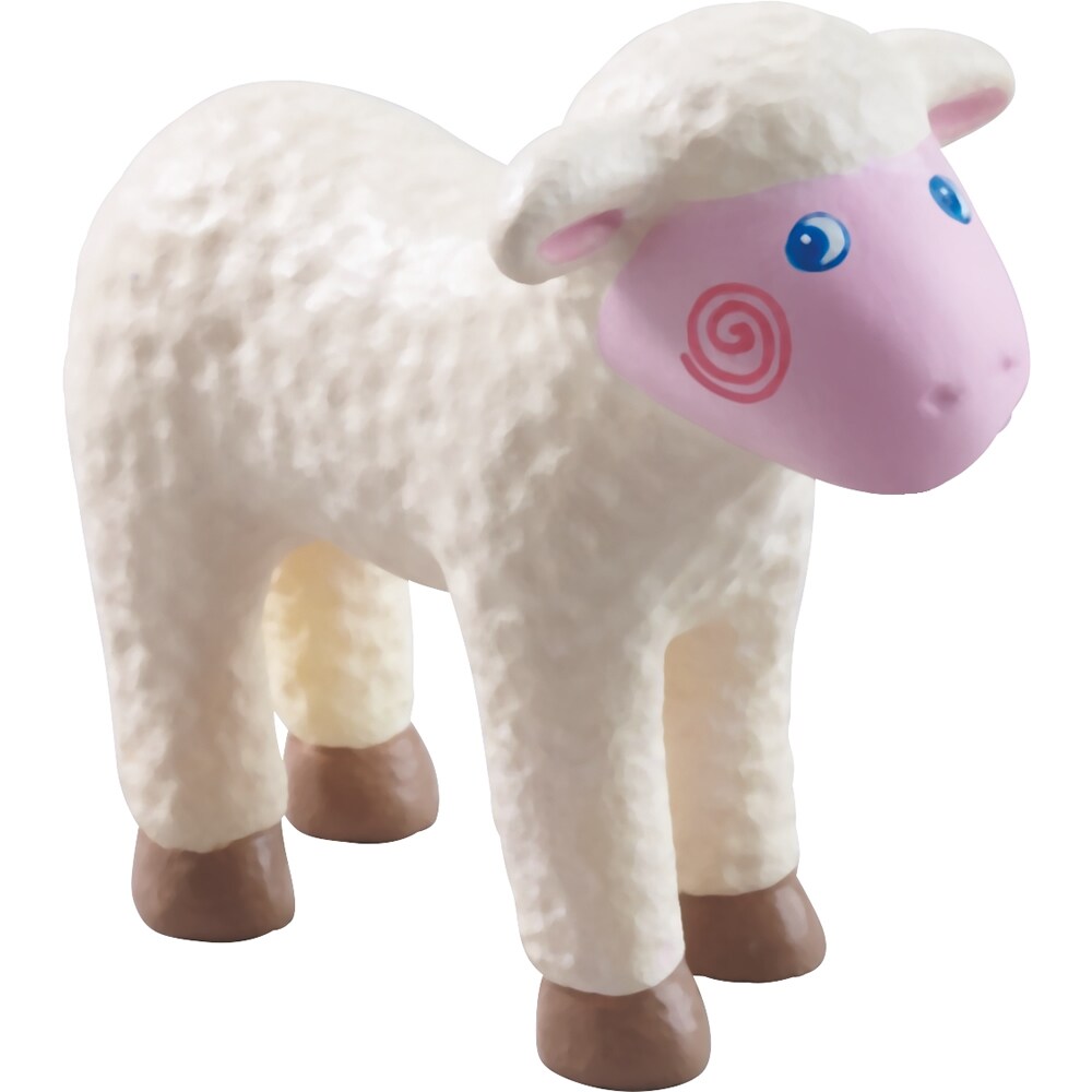 HABA Little Friends Lamb - 2.25&#x22; Farm Animal Toy Figure