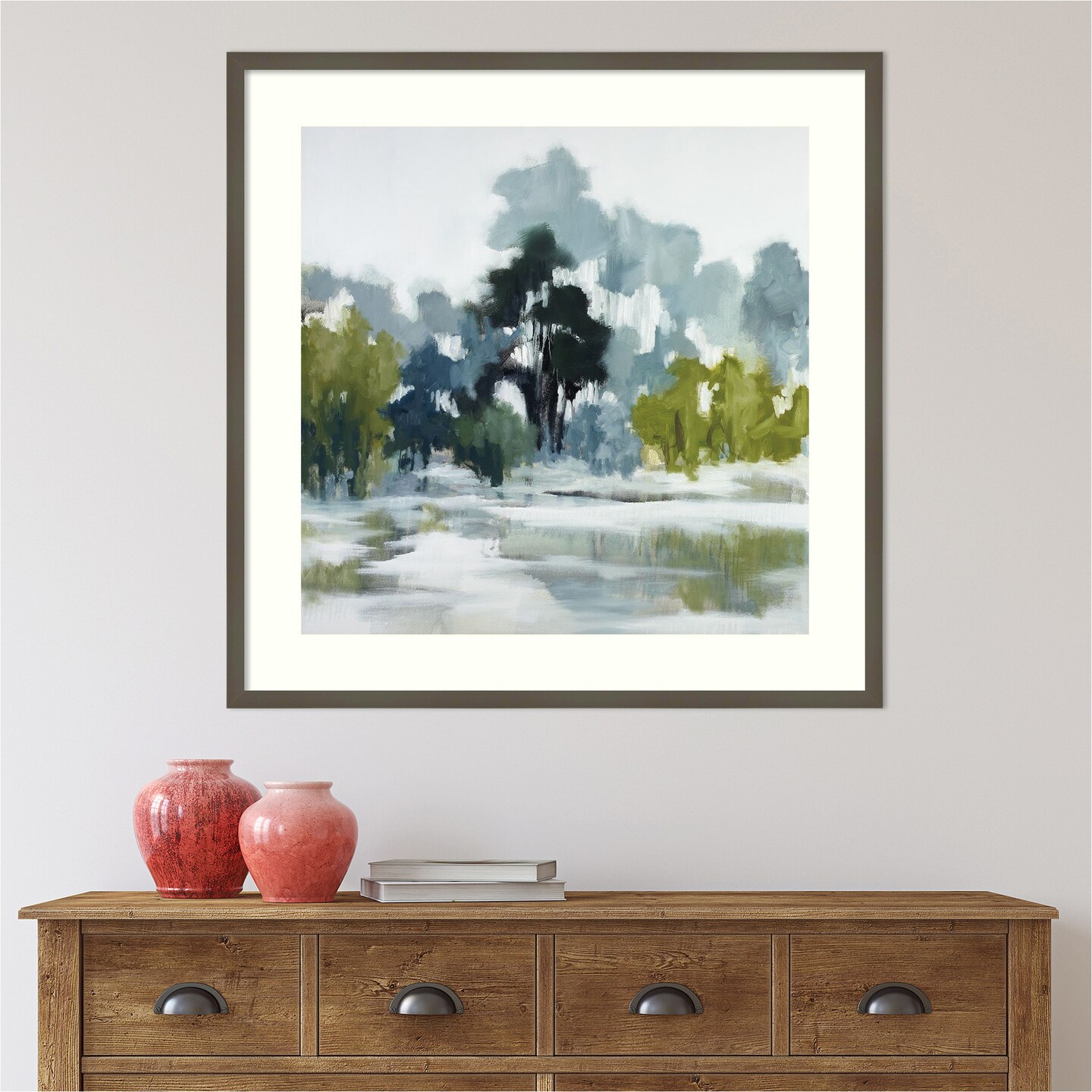 Reflections by Jacqueline Ellens Wood Framed Wall Art Print