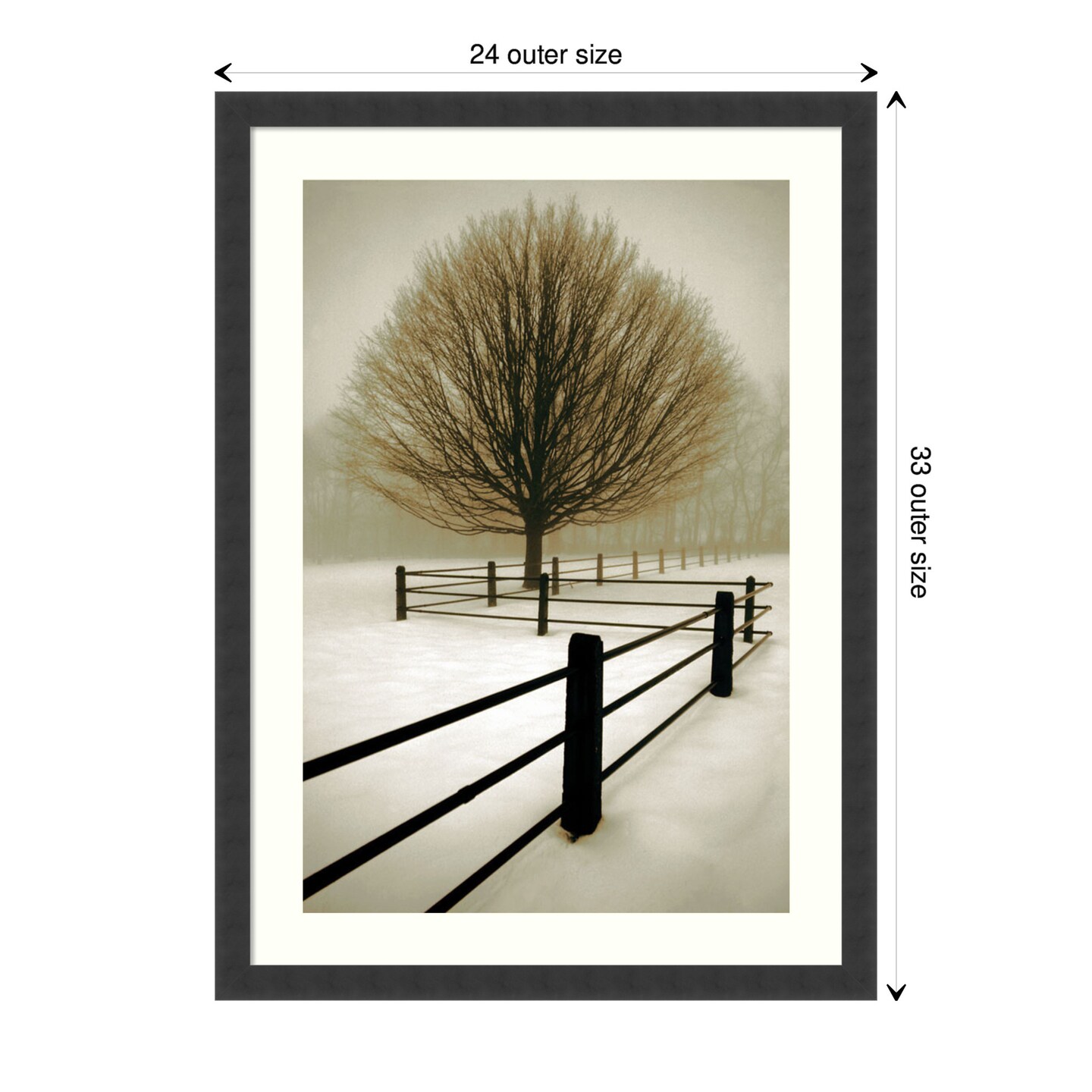thumbnail image 2 of Solitude By David Lorenz Winston - Large 24x36 Art Print, Tree Landscape Photo Poster 2 of 3
