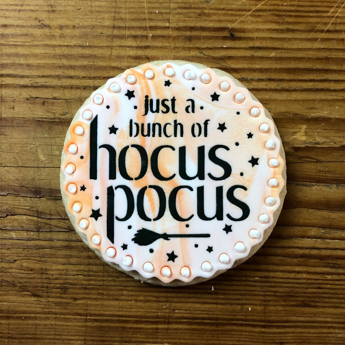Hocus Pocus Cookie &#x26; Craft Stencil | CM156 by Designer Stencils | Cookie Decorating Tools | Baking Stencils for Royal Icing, Airbrush, Dusting Powder | Craft Stencils for Canvas, Paper, Wood | Reusable Food Grade Stencil