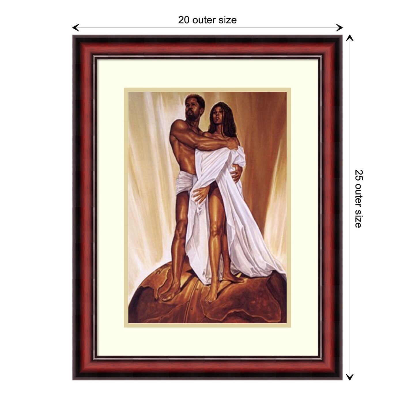Power of Love by Wak - Kevin A. Williams Wood Framed Wall Art Print