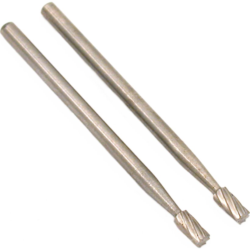 Dynamic 2 Pc. Steel Engraving Cylindrical Burr - 3/32&#x22; Shank : ( Pack Of 2 Sets ): TJ04601