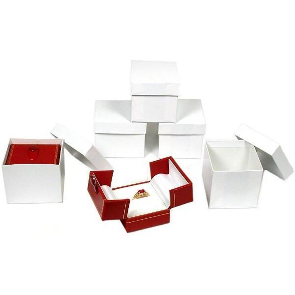 6 Ring/Band Gift Boxes Jewelry Counter Showcase Display