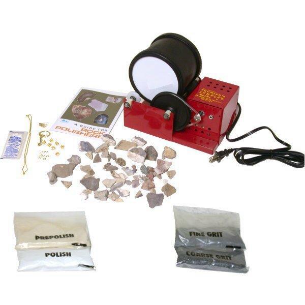 Thumler's Rock Tumbler W/ Accessories & Rock Polishing Grit Packs Kit 12 Pcs