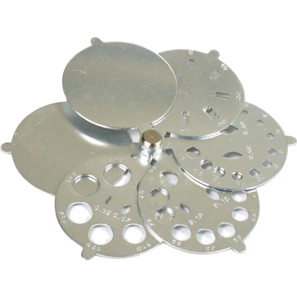 DIAMOND GEMSTONE FOLDING GAUGE 0.01 - 2 Carat ALUMINUM MULTI SHAPE JEWELRY TOOL