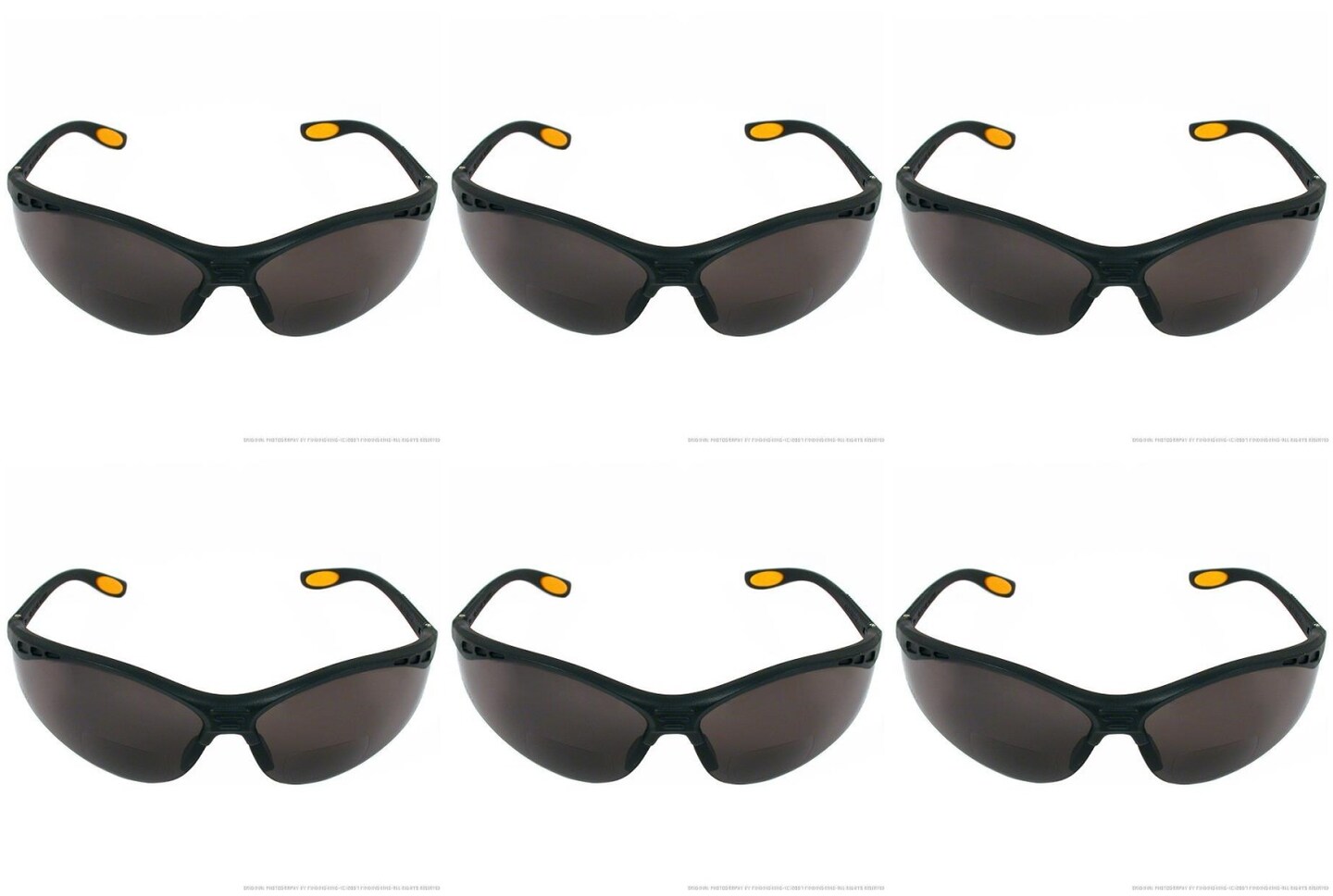 Dewalt DPG59-225C Reinforcer Rx-Bifocal 2.5 Smoke Lens High Performance Protective Safety Glasses Pa