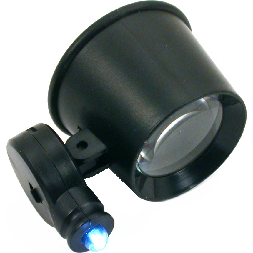 10X Loupe Illuminated Magnifier Microscope 60X to 100X