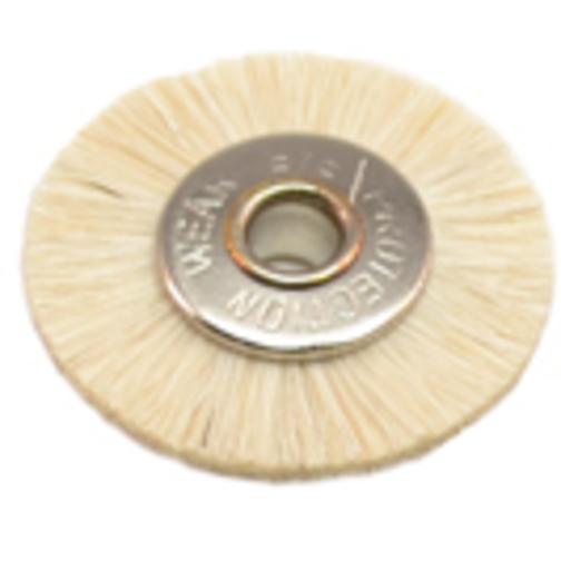 Extra Soft Bristle Wheel Brush, 3/4" Diameter 1/8" Arbor Hole 12 Pcs