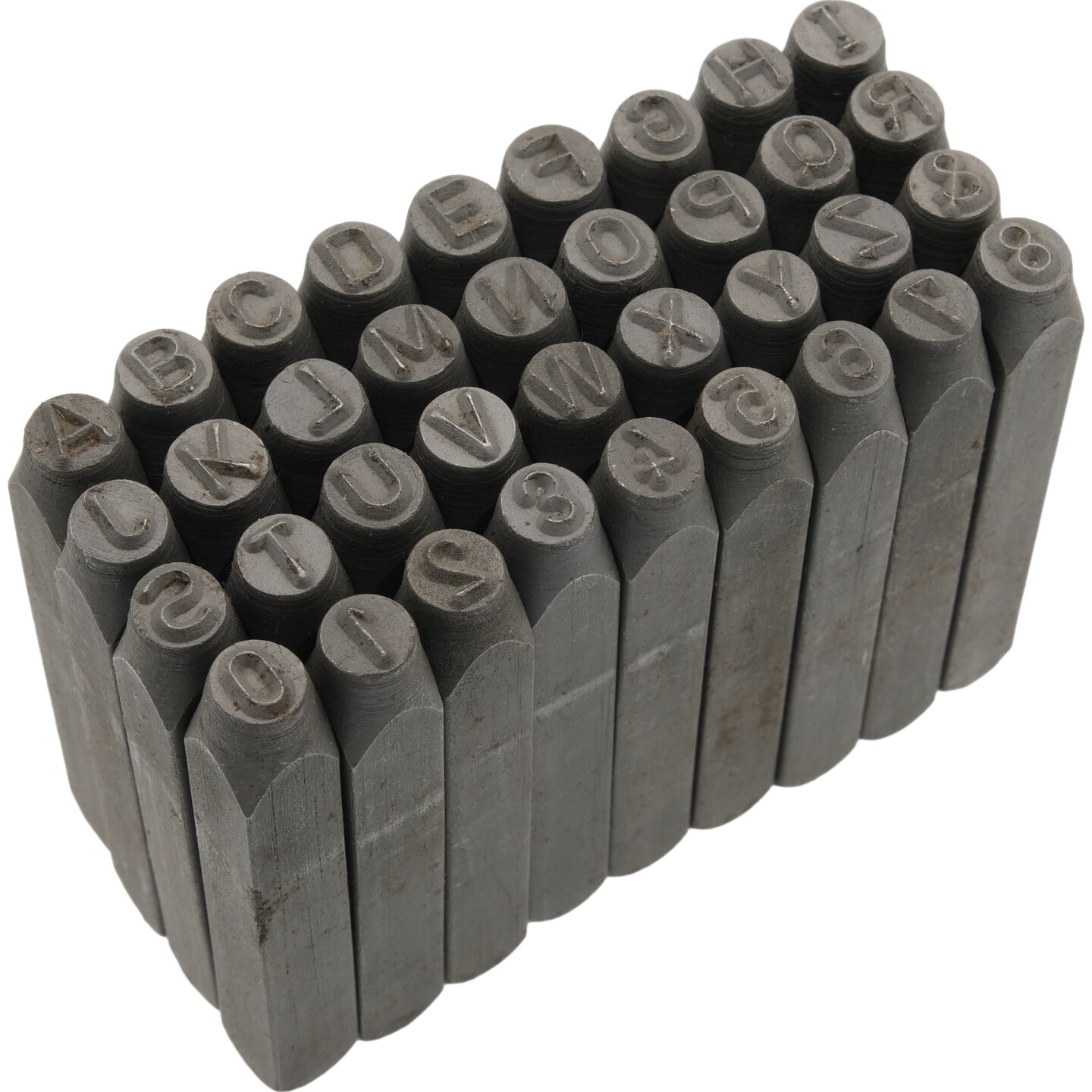 thumbnail image 2 of 38-Piece Metal Letter & Number Stamping Set – Automatic Punch Tool Kit, A-Z & Numbers 2 of 2