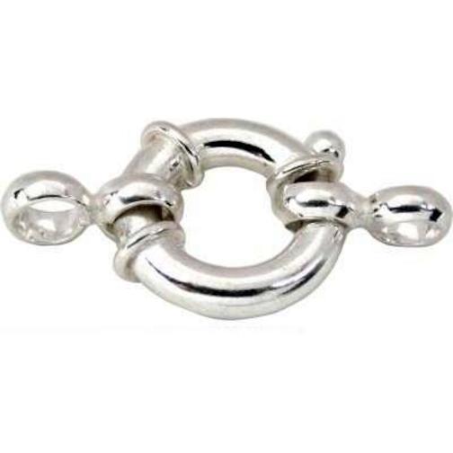 Spring Clasp Huge Sterling Bracelet Silver Part