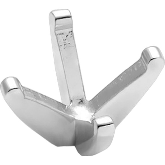 14K White Gold 4 Prong Short Peg Head Round Setting 0.5ct 5.2mm