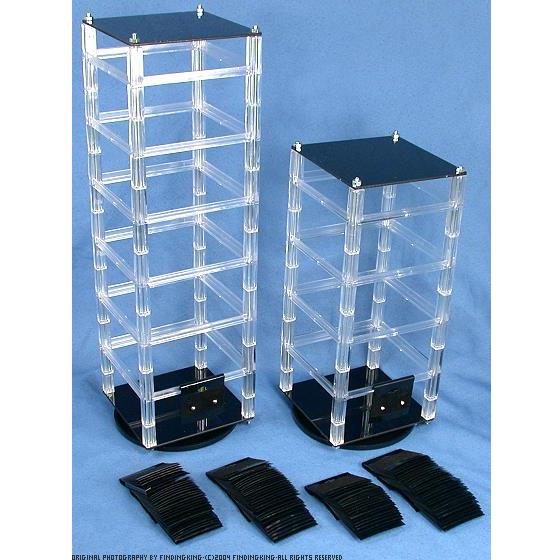 100 Black Earring Cards & 2 Revolving Rotating Display Stands Michaels