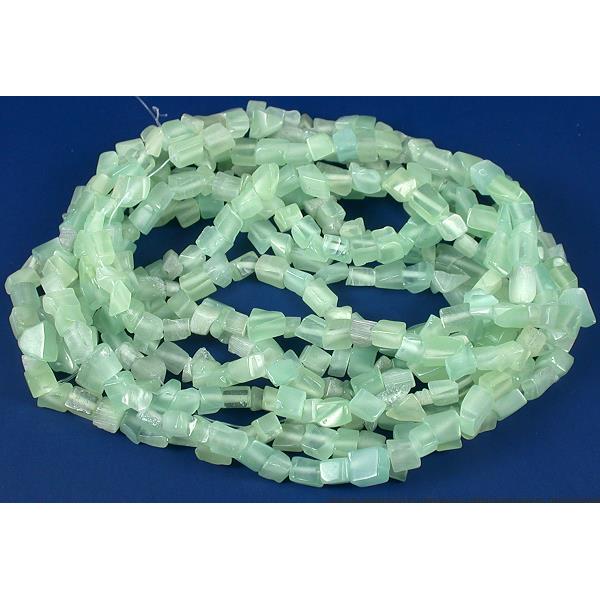 Light Green Fiber Optic Chip Beads Beading 2 34&#x22; Str