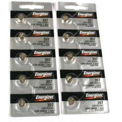 10 396 / 397 Energizer Watch Batteries SR726SW SR726W