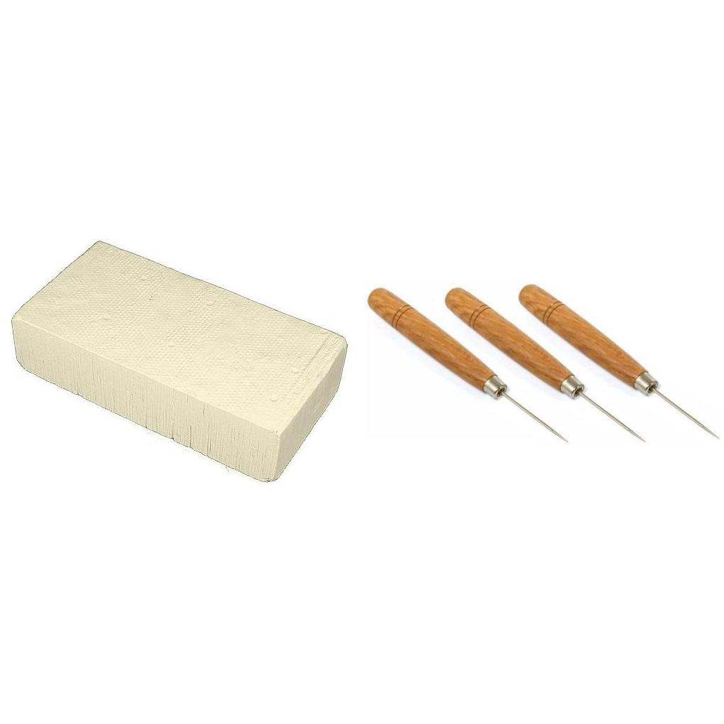 Magnesia Soldering Block & Soldering Picks Solder Welding Bench Tools Kit 4 Pcs